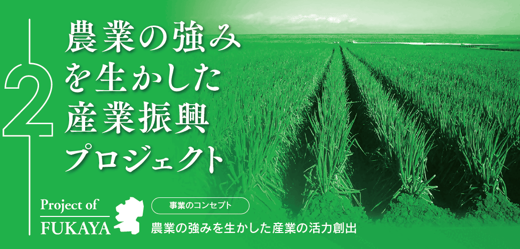【深谷市】農業の強みを生かした産業振興プロジェクト